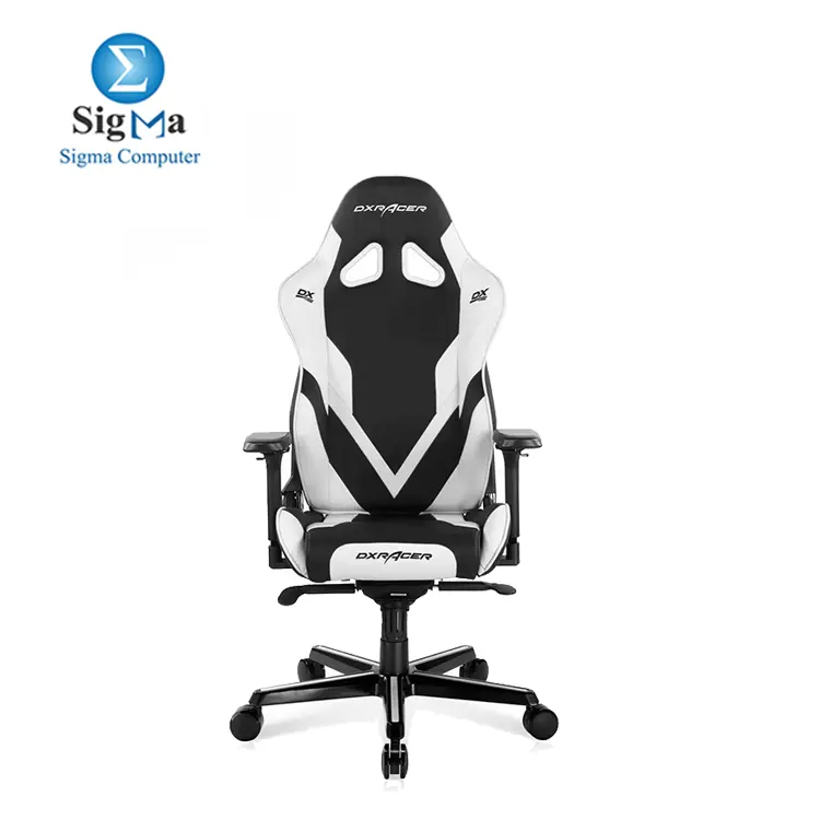 DXRacer Gladiator Series Modular Gaming Chair D8200 - Black & White (The Seat Cushion Is Removable) GC-G001-NW-B2-423 